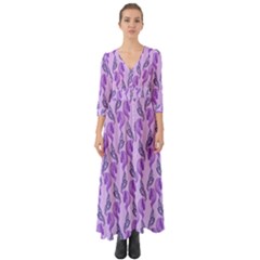 Unicorn Butterfly Button Up Boho Maxi Dress by Sparkle