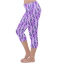 Unicorn Butterfly Lightweight Velour Capri Yoga Leggings View2