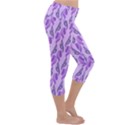 Unicorn Butterfly Lightweight Velour Capri Yoga Leggings View3