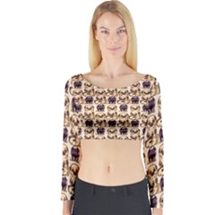 Pugs Long Sleeve Crop Top by Sparkle