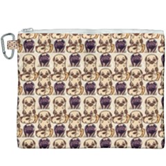 Pugs Canvas Cosmetic Bag (xxxl) by Sparkle