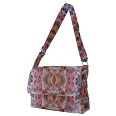 Marbled Confetti Full Print Messenger Bag (m) by kaleidomarblingart