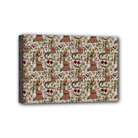 Pattern  Mini Canvas 6  X 4  (stretched) by Gohar