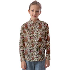 Pattern  Kids  Long Sleeve Shirt