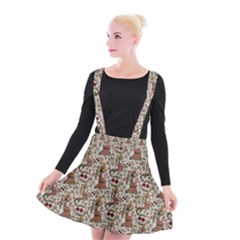 Pattern  Suspender Skater Skirt