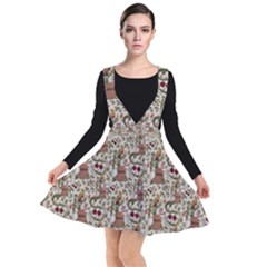 Pattern  Plunge Pinafore Dress