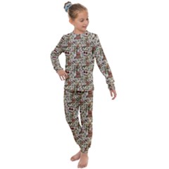 Pattern  Kids  Long Sleeve Set 