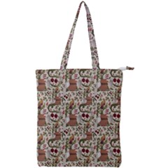 Pattern  Double Zip Up Tote Bag