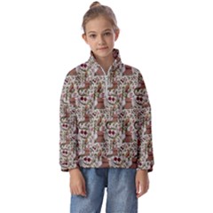 Pattern  Kids  Half Zip Hoodie