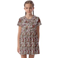 Pattern  Kids  Asymmetric Collar Dress