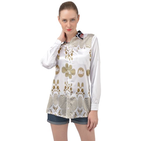 Im Fourth Dimension Mintme Long Sleeve Satin Shirt by imanmulyana