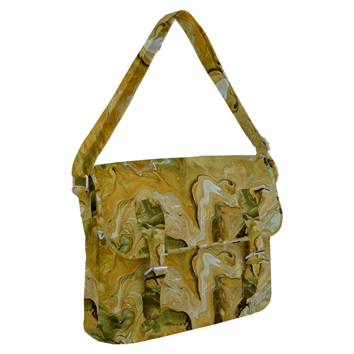 Kaleido Art Gold Buckle Messenger Bag