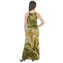 Kaleido Art Gold Sleeveless Velour Maxi Dress View2