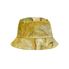 Kaleido Art Gold Inside Out Bucket Hat (kids) by kaleidomarblingart