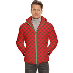 Holiday Plaid Men s Hooded Quilted Jacket by dressshop