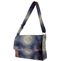 Dark Full Moonscape Midnight Scene Full Print Messenger Bag (s) by dflcprintsclothing