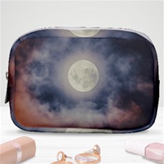 Dark Full Moonscape Midnight Scene Make Up Pouch (small) by dflcprintsclothing