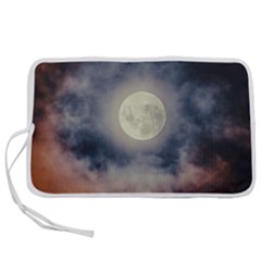 Dark Full Moonscape Midnight Scene Pen Storage Case (s) by dflcprintsclothing