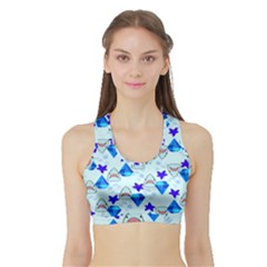 Sealife Sports Bra With Border by Sparkle