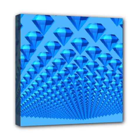 Diamond Pattern Mini Canvas 8  X 8  (stretched) by Sparkle