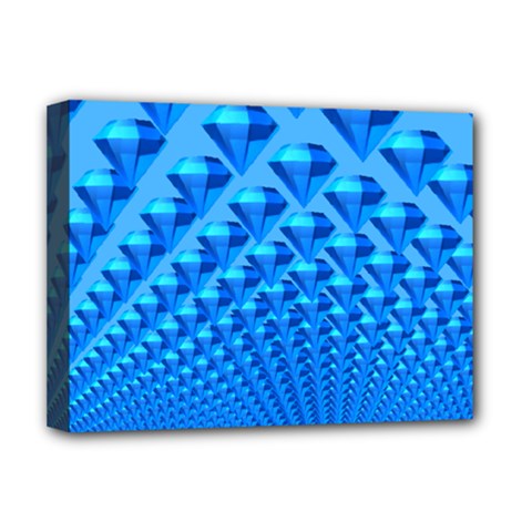 Diamond Pattern Deluxe Canvas 16  X 12  (stretched)  by Sparkle