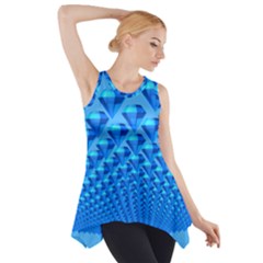 Diamond Pattern Side Drop Tank Tunic by Sparkle