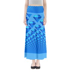 Diamond Pattern Full Length Maxi Skirt by Sparkle