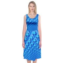 Diamond Pattern Midi Sleeveless Dress by Sparkle