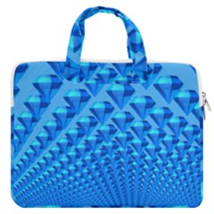 Diamond Pattern Macbook Pro 16  Double Pocket Laptop Bag 