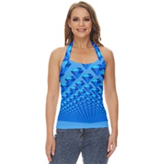 Diamond Pattern Basic Halter Top by Sparkle