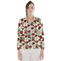 Flowers Pattern Women s Windbreaker