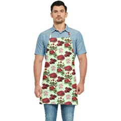 Flowers Pattern Kitchen Apron by Sparkle