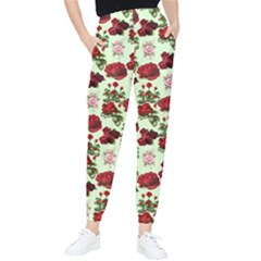 Flowers Pattern Tapered Pants by Sparkle