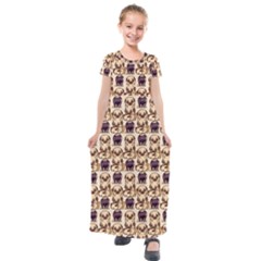 Pugs Kids  Short Sleeve Maxi Dress by Sparkle