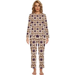 Pugs Womens  Long Sleeve Lightweight Pajamas Set