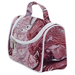 Cora; Abstraction Satchel Handbag by kaleidomarblingart