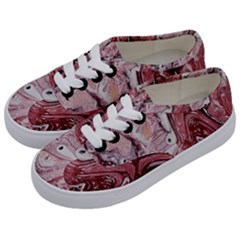 Cora; Abstraction Kids  Classic Low Top Sneakers by kaleidomarblingart