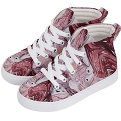 Cora; Abstraction Kids  Hi-top Skate Sneakers by kaleidomarblingart