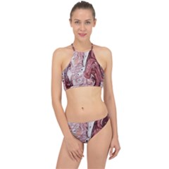 Cora; Abstraction Racer Front Bikini Set by kaleidomarblingart