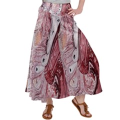 Cora; Abstraction Satin Palazzo Pants by kaleidomarblingart