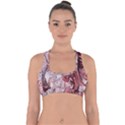 Cora; abstraction Cross Back Hipster Bikini Top  View1