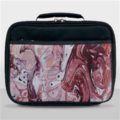 Cora; Abstraction Lunch Bag by kaleidomarblingart