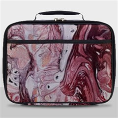 Cora; Abstraction Full Print Lunch Bag by kaleidomarblingart