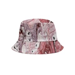 Cora; Abstraction Inside Out Bucket Hat (kids) by kaleidomarblingart