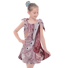 Cora; Abstraction Kids  Tie Up Tunic Dress by kaleidomarblingart