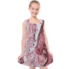 Cora; Abstraction Kids  Cross Back Dress by kaleidomarblingart