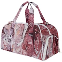 Cora; Abstraction Burner Gym Duffel Bag by kaleidomarblingart