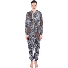 Floral Surface Print Design Hooded Jumpsuit (ladies) by dflcprintsclothing