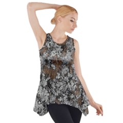 Floral Surface Print Design Side Drop Tank Tunic by dflcprintsclothing