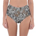 Floral Surface Print Design Reversible High-Waist Bikini Bottoms View3